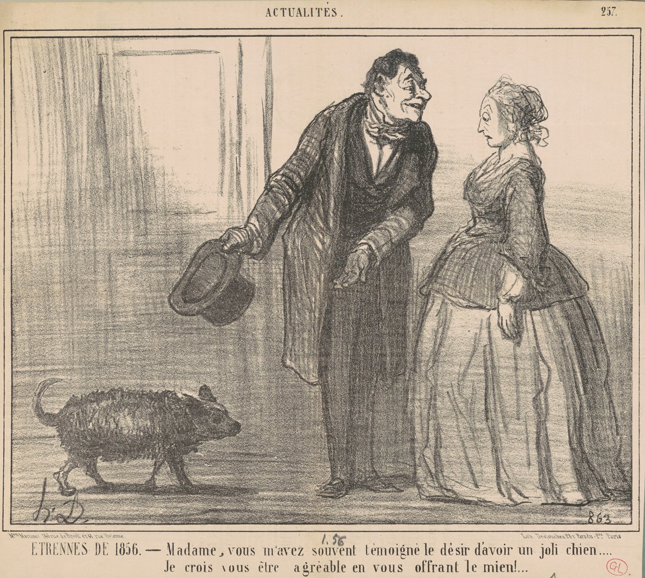 Lahjat vuodelta 1856... tekijältä Honoré Daumier