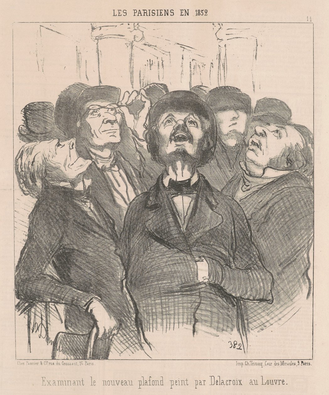 Uutta kattoa tutkimassa... tekijältä Honoré Daumier