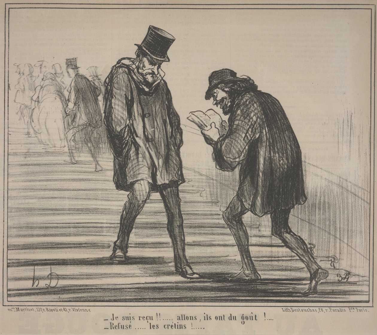 Näyttely 1859, nro. 5: Läpäsin! tekijältä Honoré Daumier