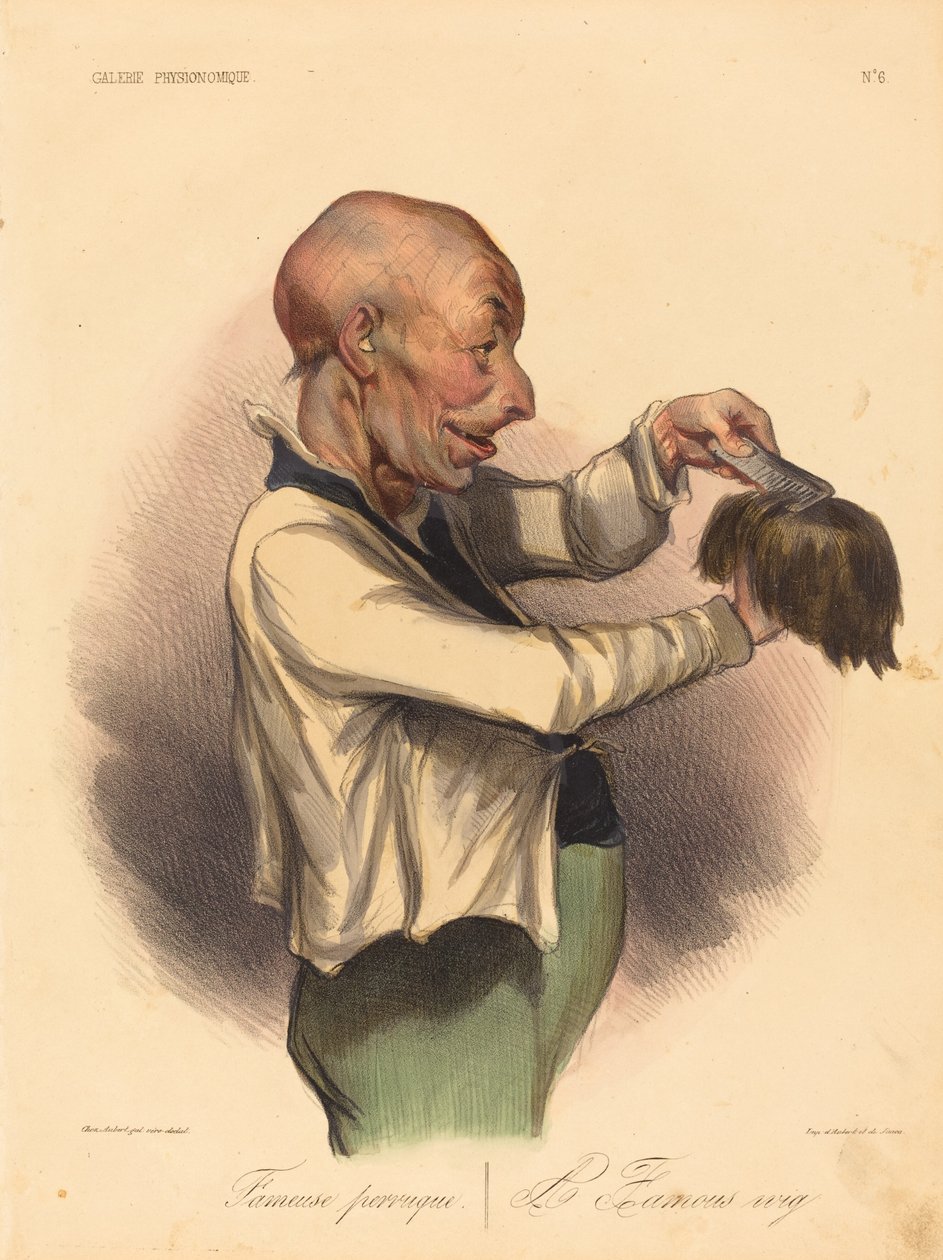 kuuluisa peruukki tekijältä Honoré Daumier