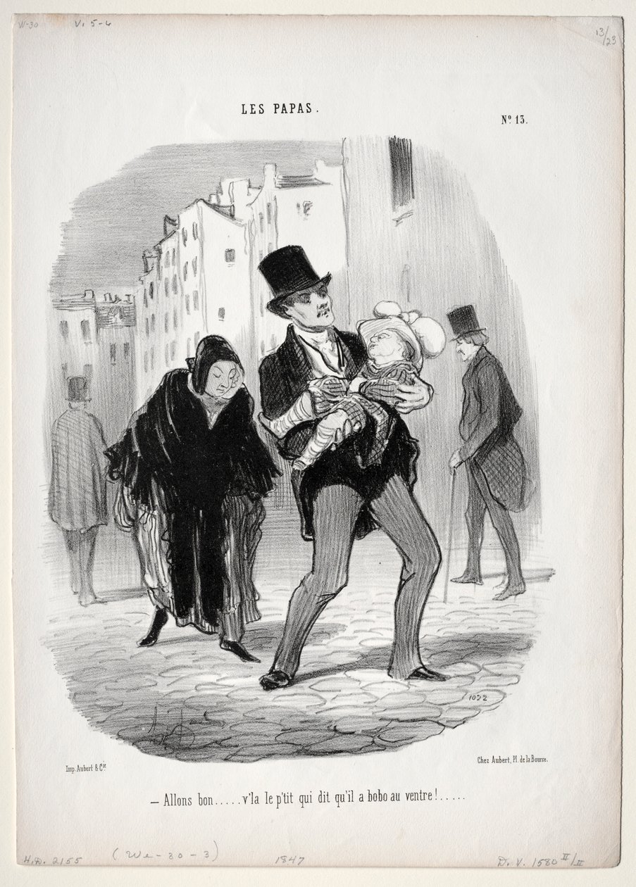 Isät, levy 13: Tule mukaan, rakas..., 1847. tekijältä Honoré Daumier