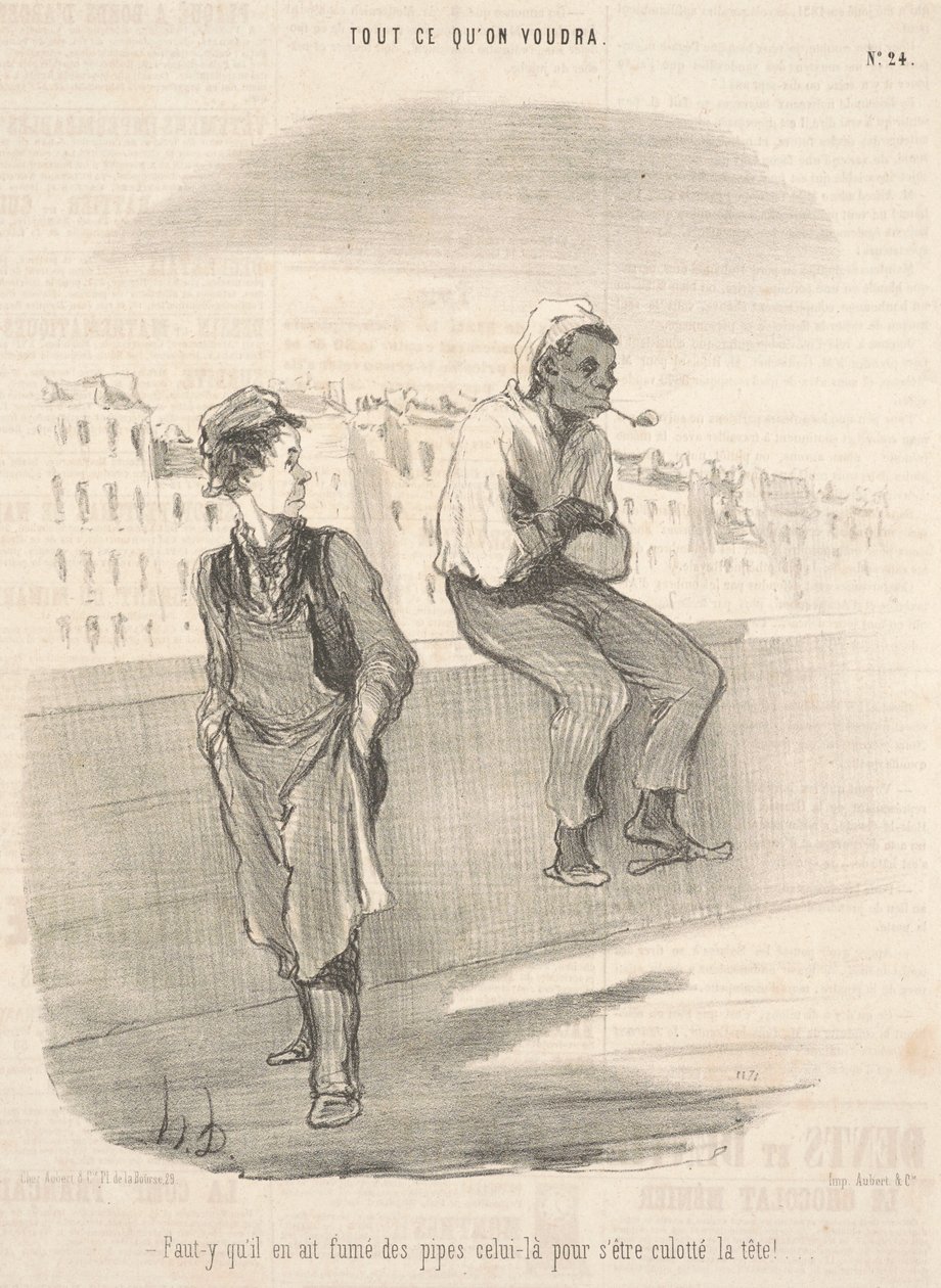 Varmaan hän poltti sitä piippua tekijältä Honoré Daumier