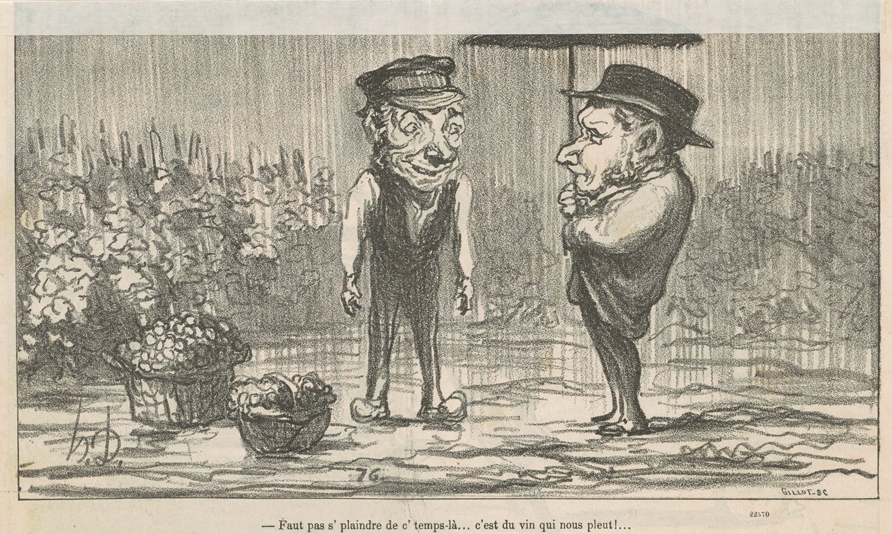 Älkää valittako tästä säästä... tekijältä Honoré Daumier