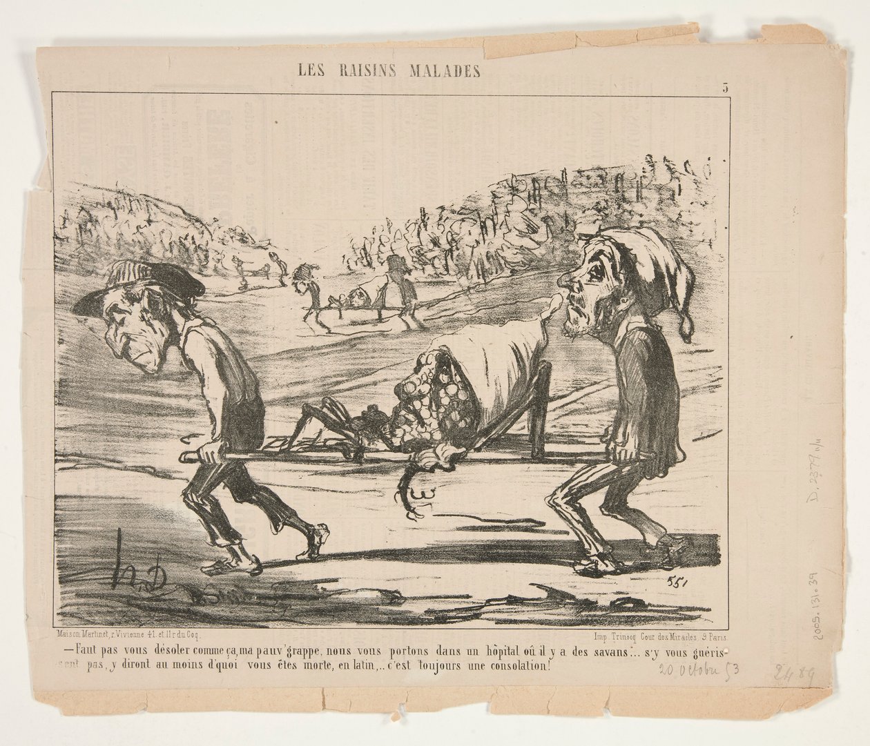 Et saa olla pahoillasi, köyhäni tekijältä Honoré Daumier