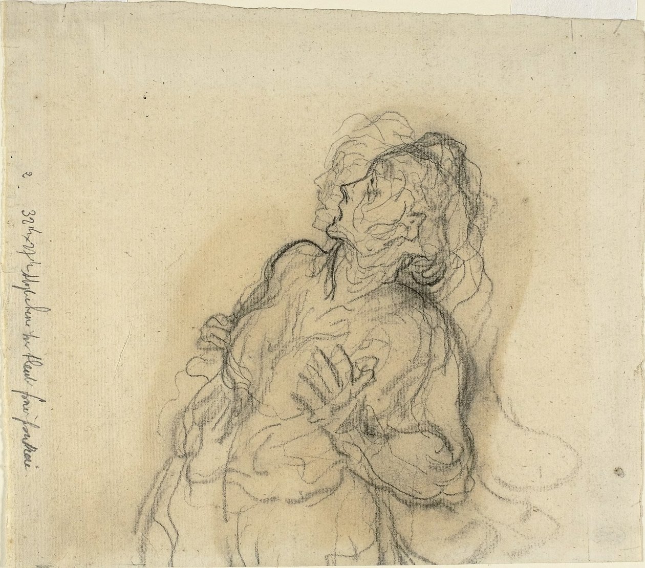 Pelästynyt Nainen tekijältä Honoré Daumier