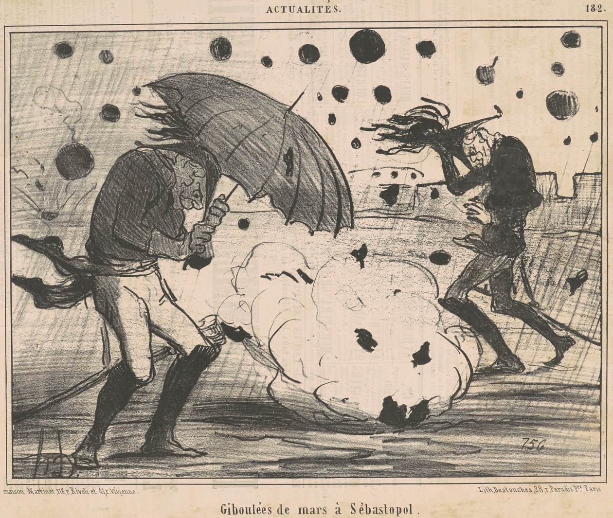 Maaliskuun sadekuuroja Sevastopolissa tekijältä Honoré Daumier