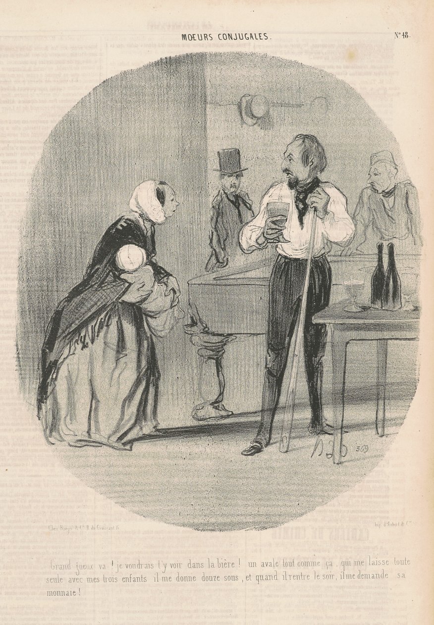 Iso kerjäläinen mene! Haluaisin nähdä sinut siellä tekijältä Honoré Daumier