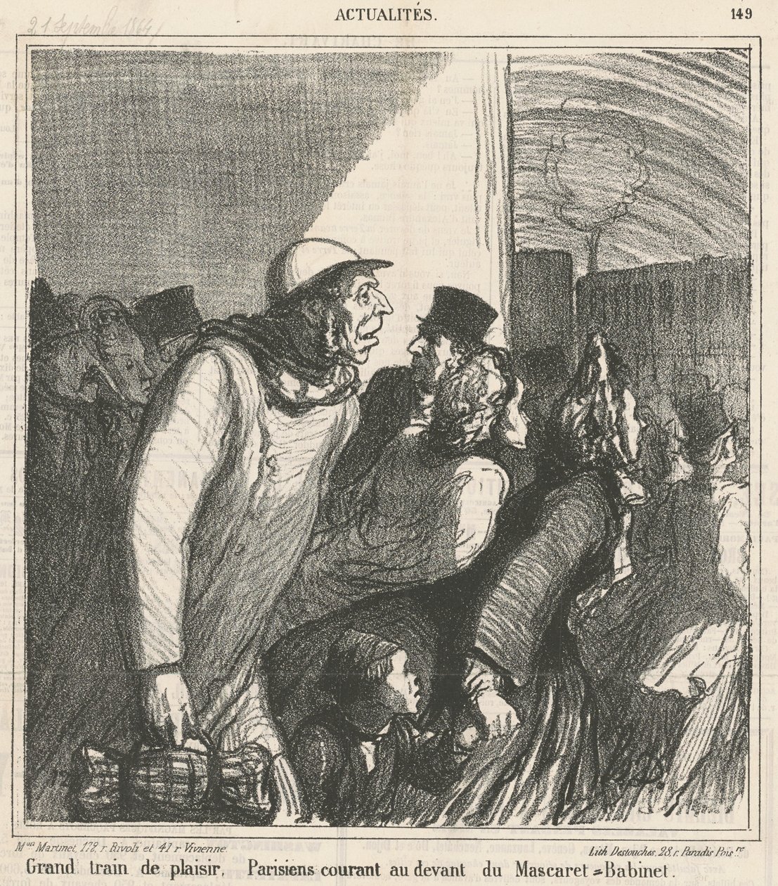 Suuri hauska juna tekijältä Honoré Daumier