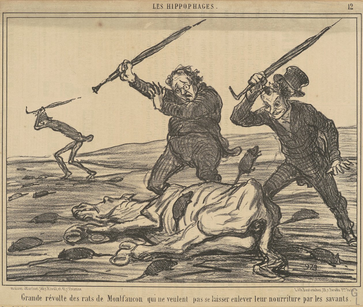 Montfaucon-rottien suuri kapina... tekijältä Honoré Daumier