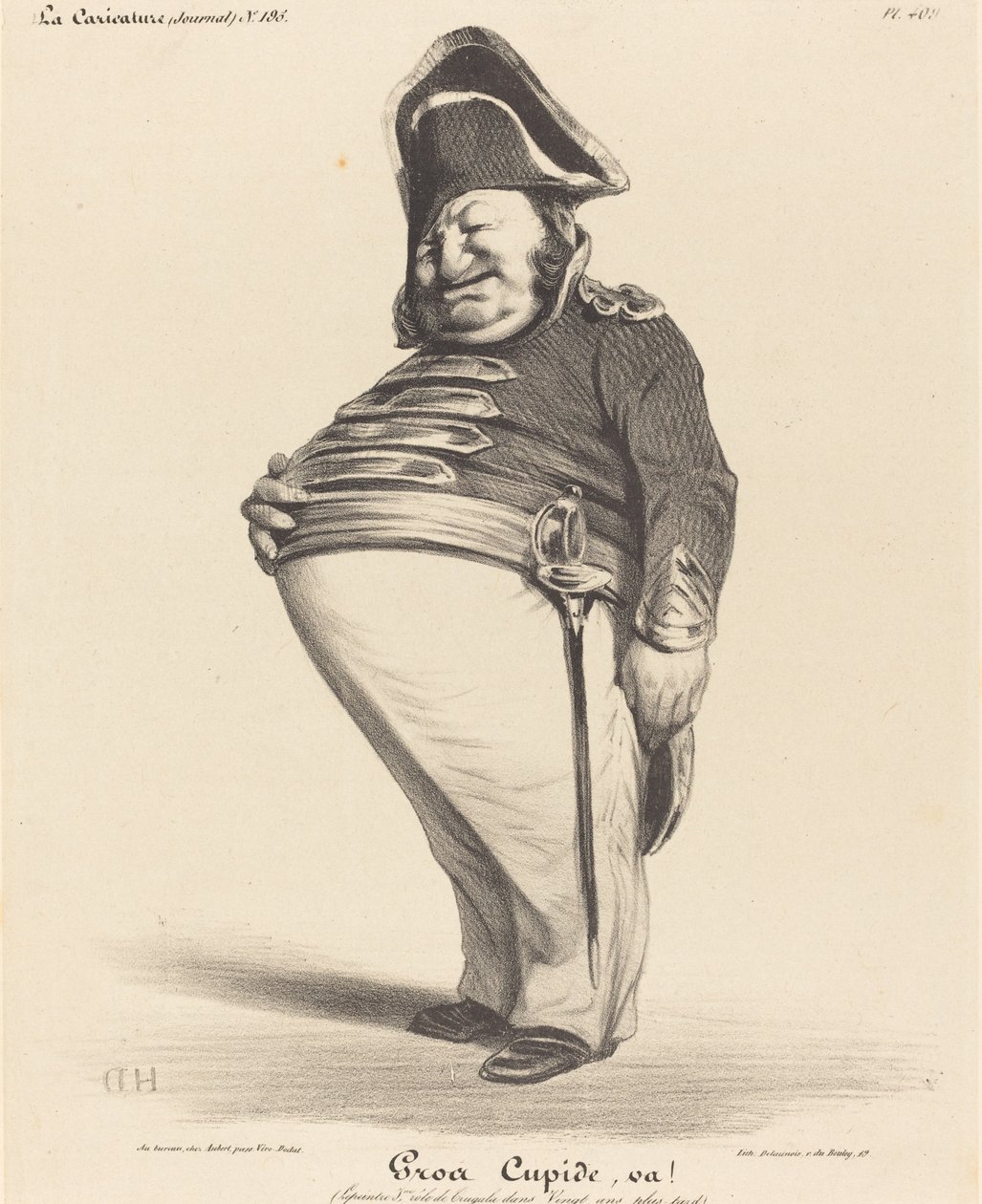 Iso Cupid, mene! tekijältä Honoré Daumier