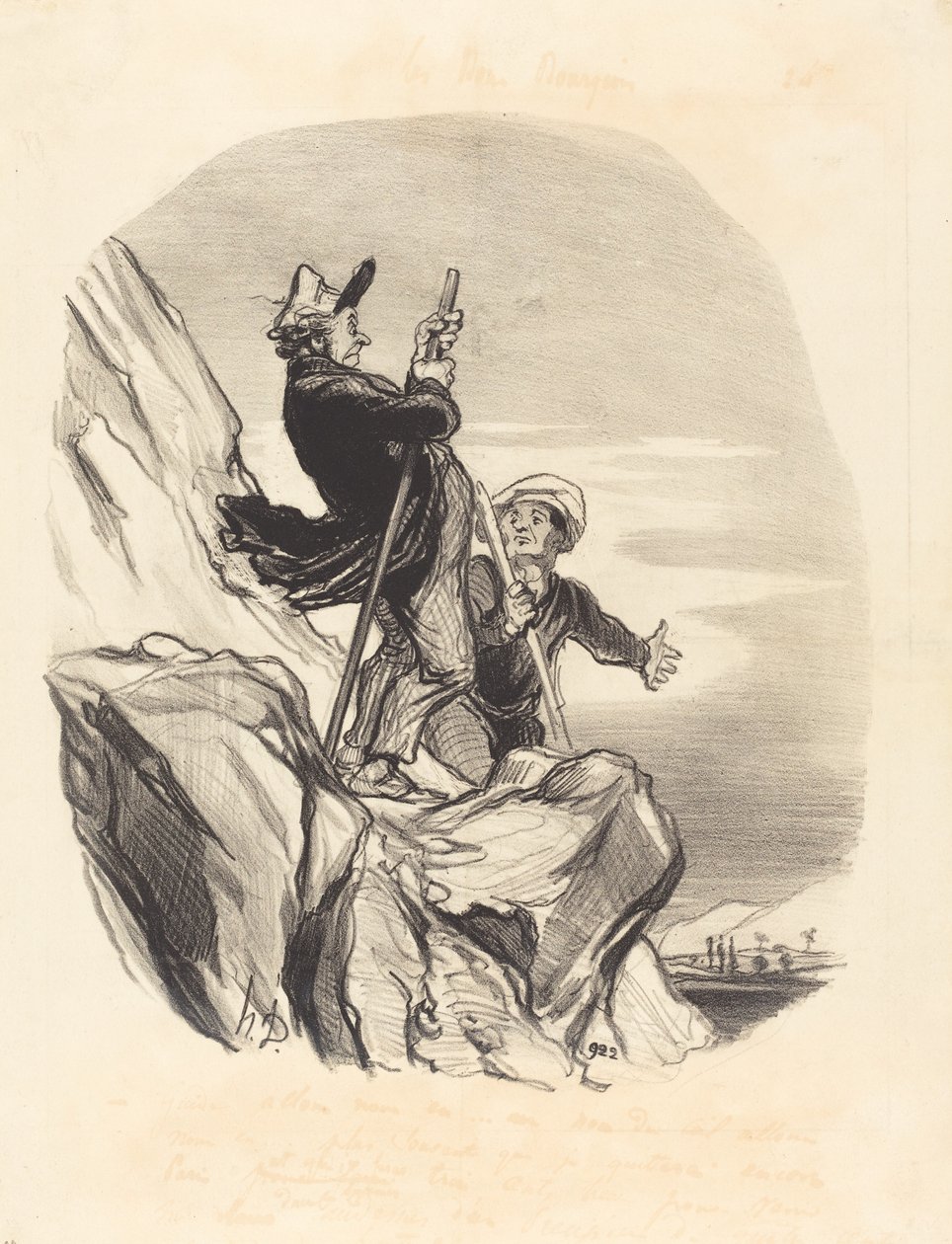 Opas, anna meidän mennä... taivaan nimessä... tekijältä Honoré Daumier