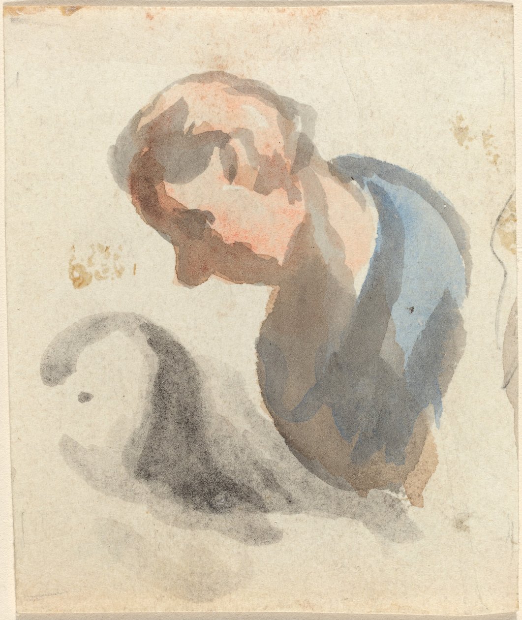 Miehen pää tekijältä Honoré Daumier