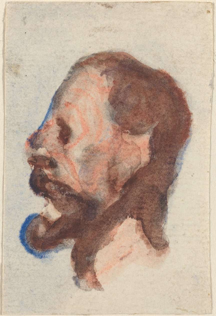 Miehen pää tekijältä Honoré Daumier
