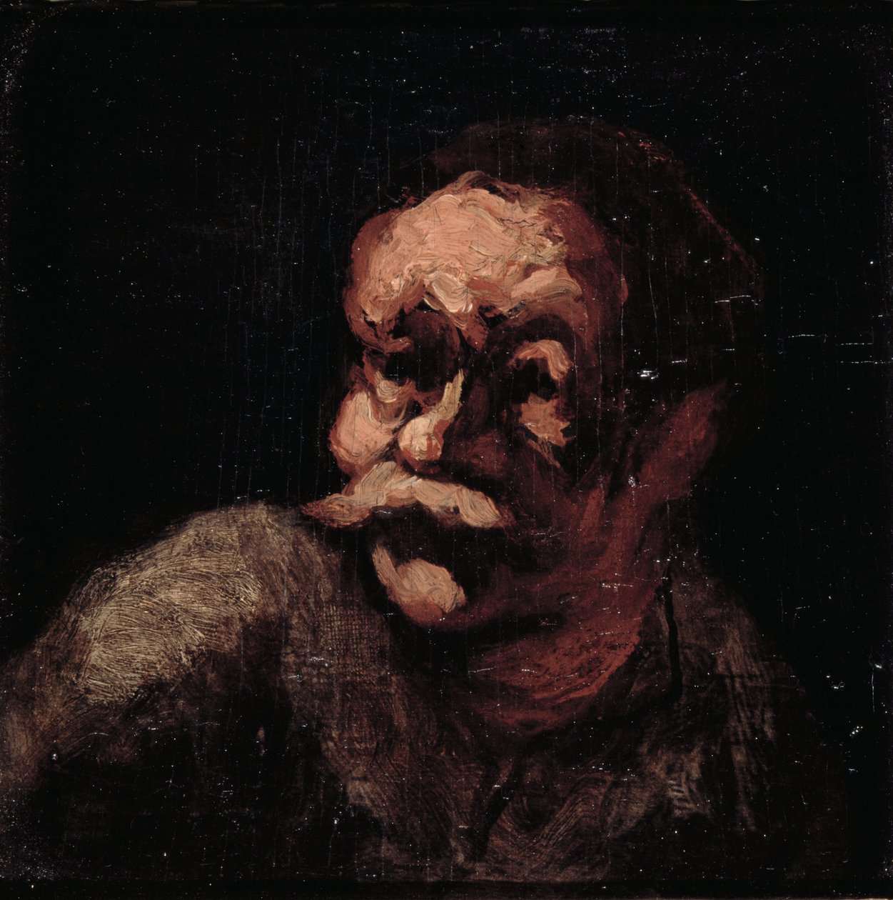 Miehen pää tekijältä Honoré Daumier