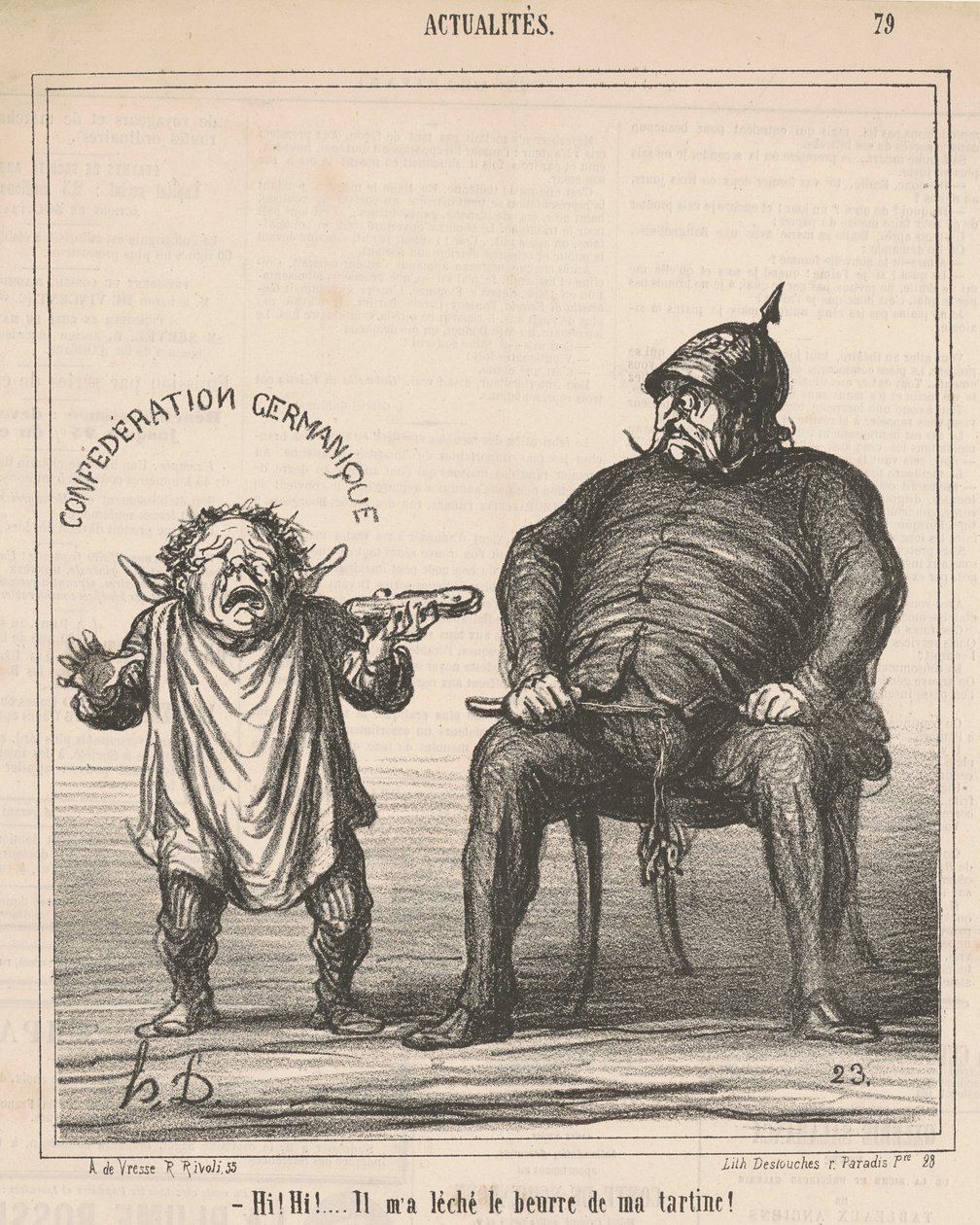 Hei! Hei! ... Hän nuoli voin paahtoleipäältäni tekijältä Honoré Daumier