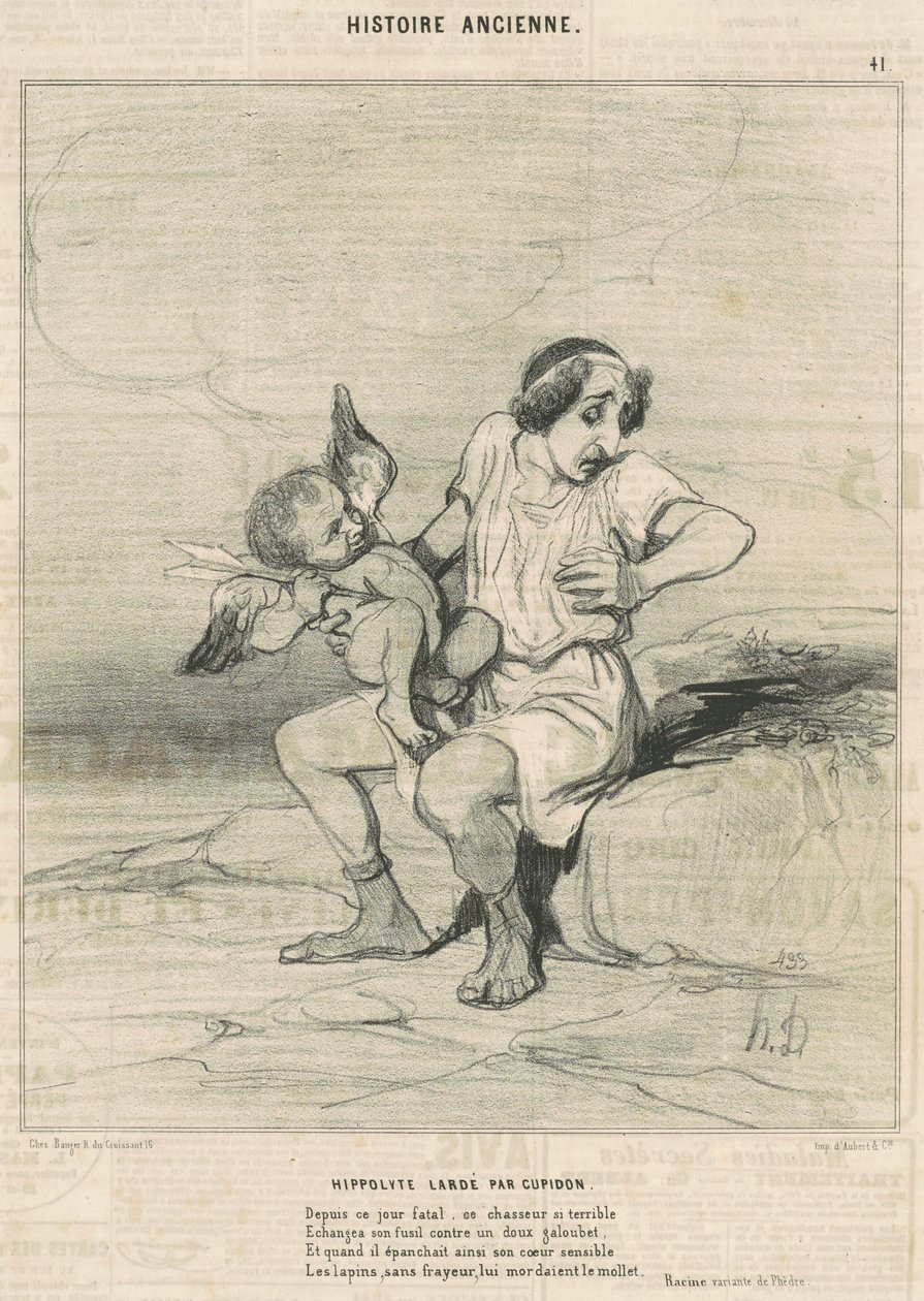 Cupidin larded Hippolyte tekijältä Honoré Daumier