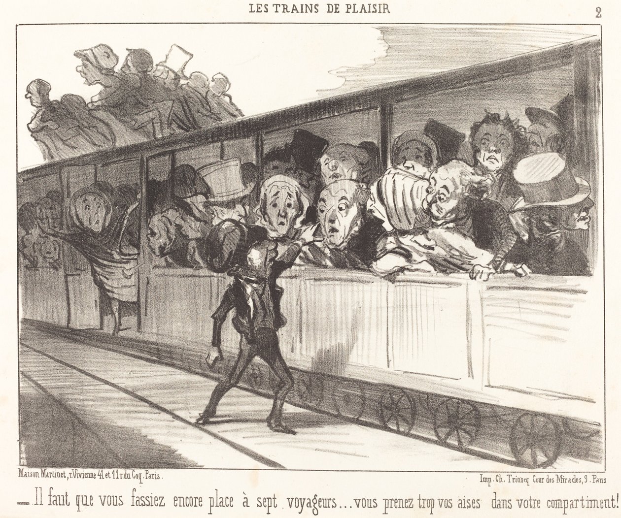 Vielä pitää tehdä tilaa... tekijältä Honoré Daumier