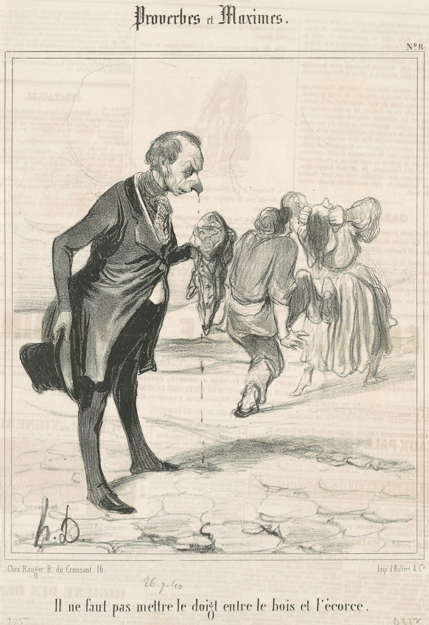 Älä laita sormeasi... tekijältä Honoré Daumier
