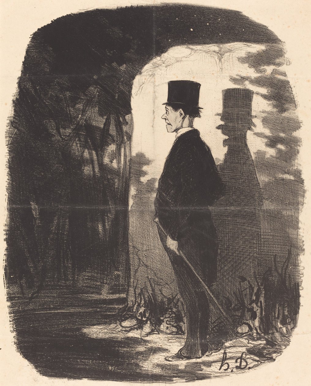 Tarpeetonta sanoa, minun täytyy ylittää tämä... puu... tekijältä Honoré Daumier