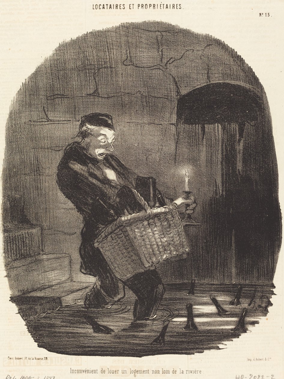 Vuokrauksen haittapuoli... ei kaukana joesta tekijältä Honoré Daumier