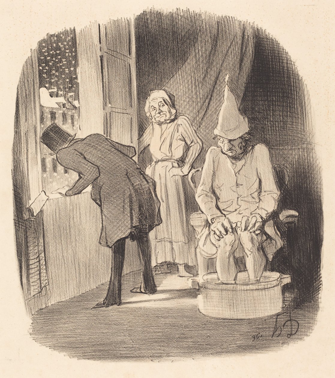 Asunnon sijoittamisen huono puoli... tekijältä Honoré Daumier