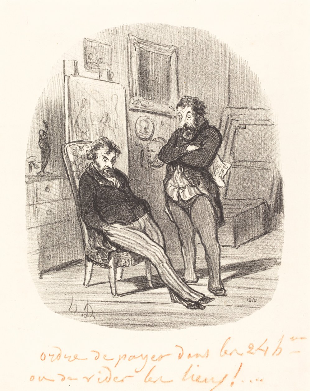 Huonon maalauksen lähettämisen huono puoli... tekijältä Honoré Daumier