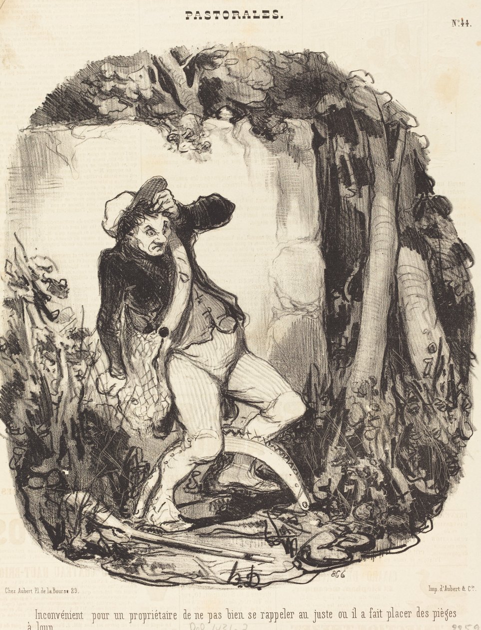 Huono puoli omistajalle, joka ei... tekijältä Honoré Daumier