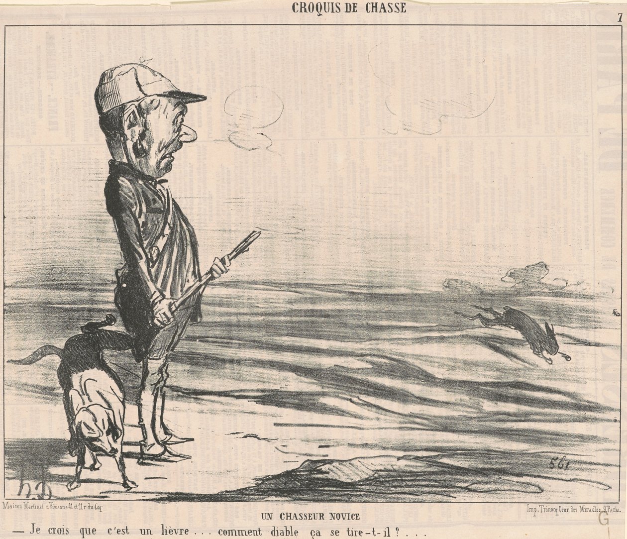 Luulen, että se on jänis... tekijältä Honoré Daumier