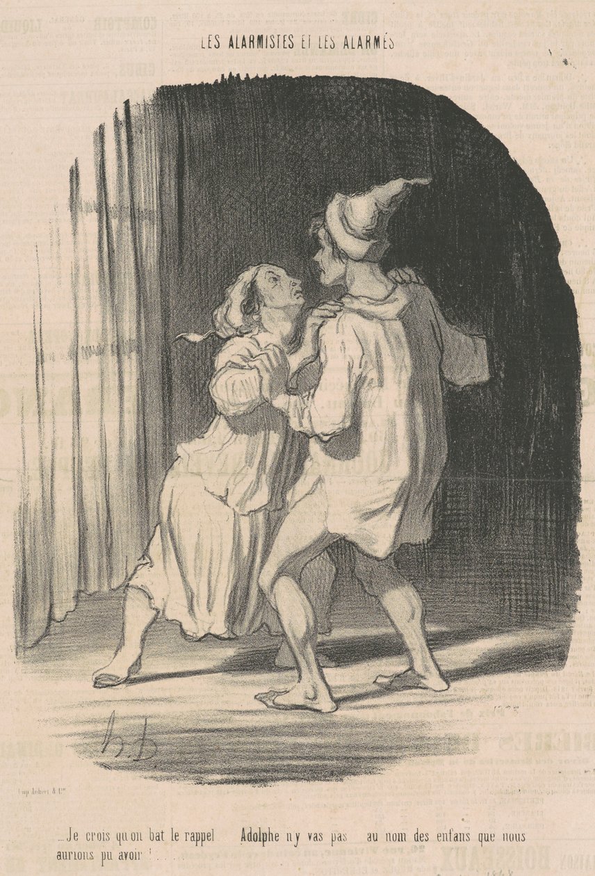 Luulen, että päihimme takaisinvedon... tekijältä Honoré Daumier