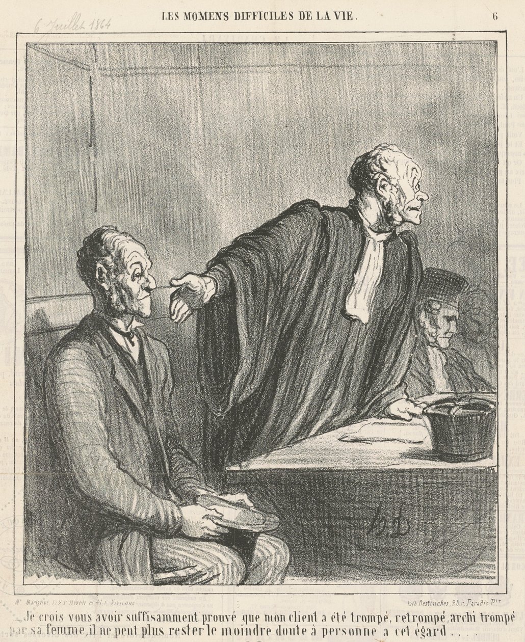 Uskon, että olen... todistanut sinulle, että asiakkaani... tekijältä Honoré Daumier