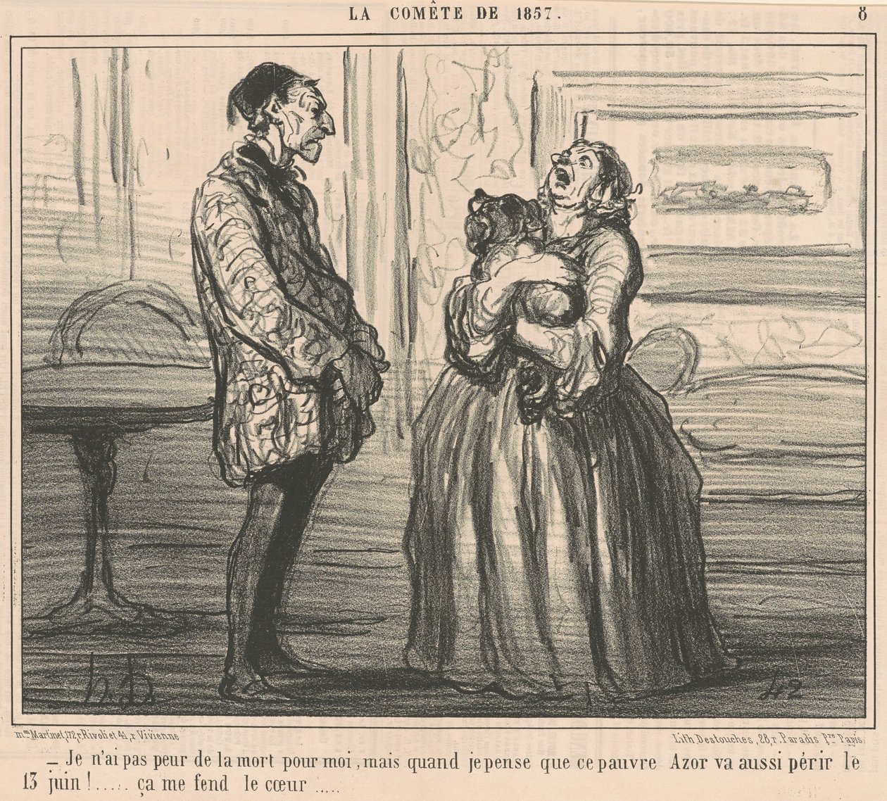 En pelkää kuolemaa puolestani... tekijältä Honoré Daumier