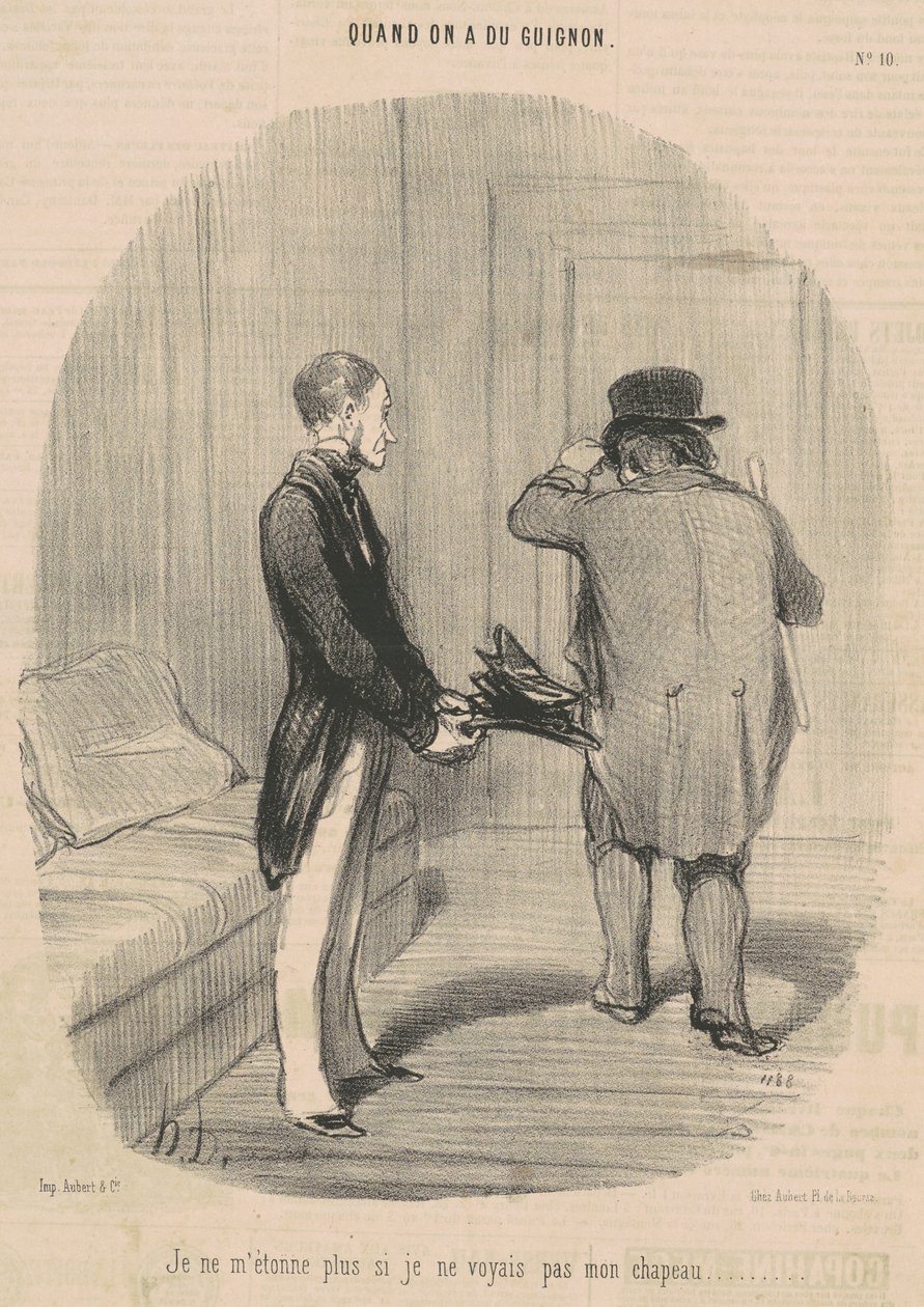 En ole enää yllättynyt, jos en nähnyt hattuani... tekijältä Honoré Daumier