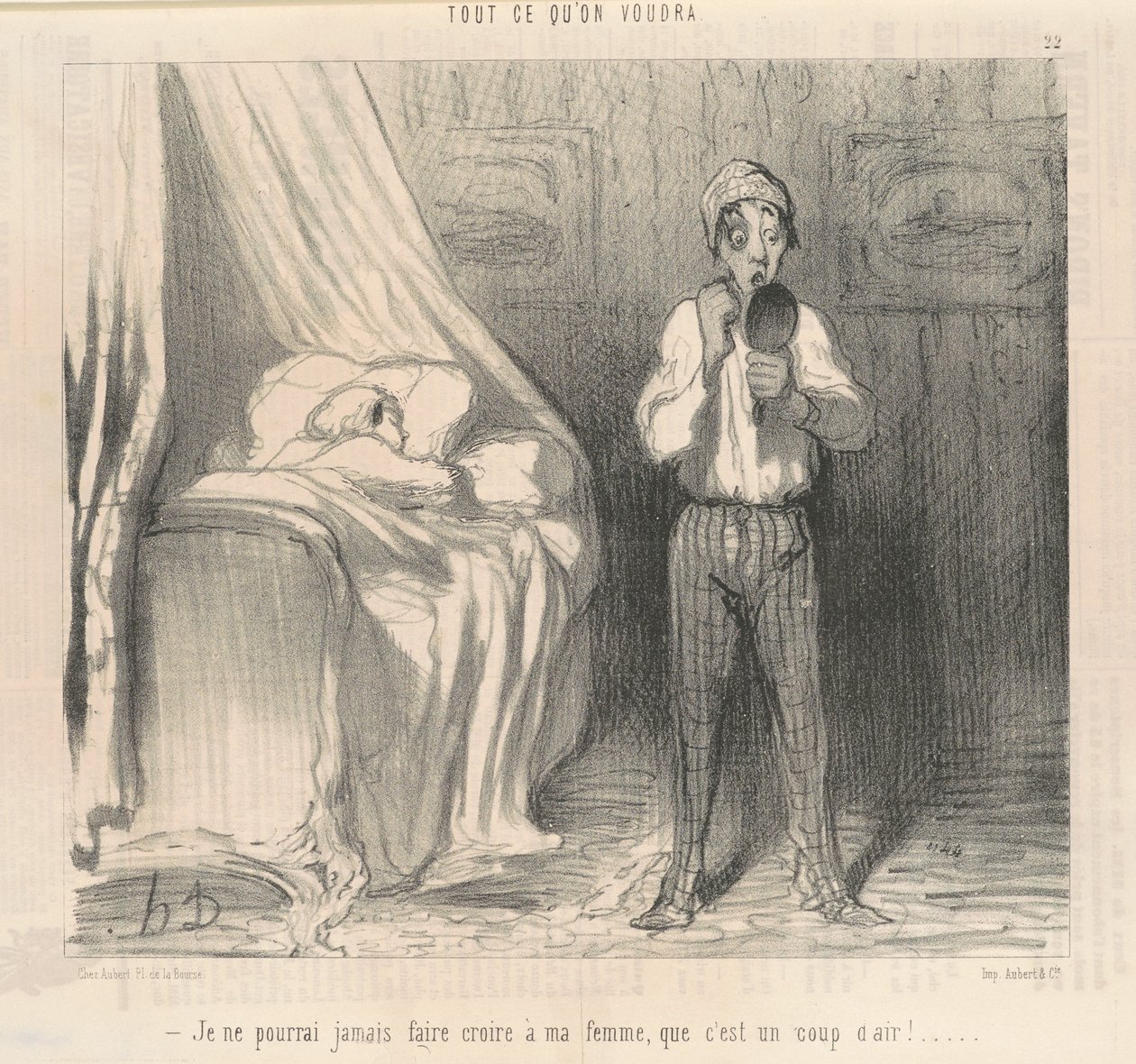 En voinut koskaan saada vaimoani uskomaan... tekijältä Honoré Daumier