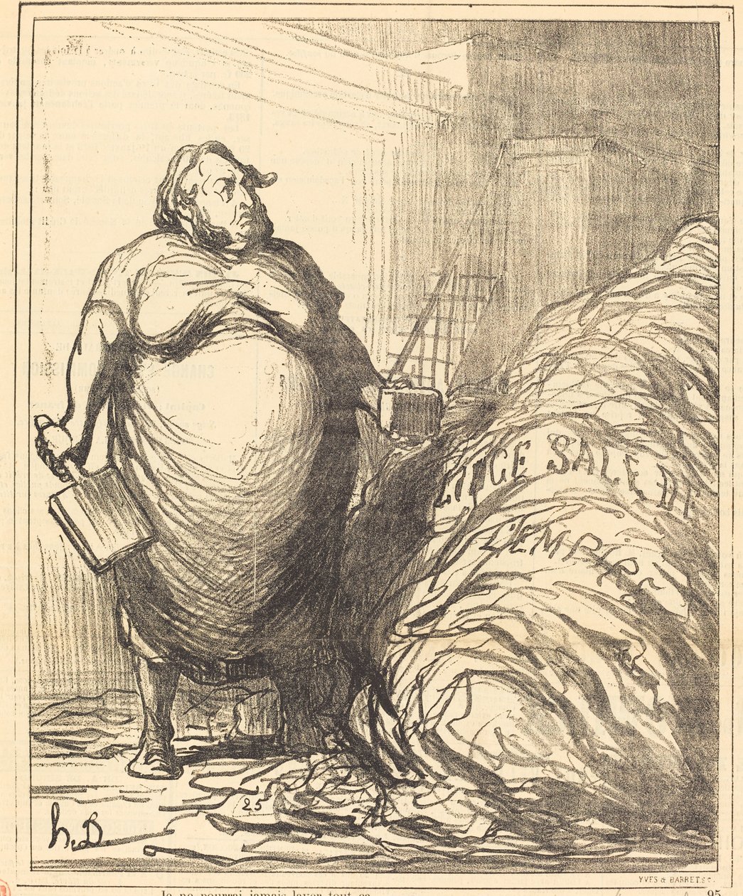 En voi koskaan pestä kaikkea pois tekijältä Honoré Daumier