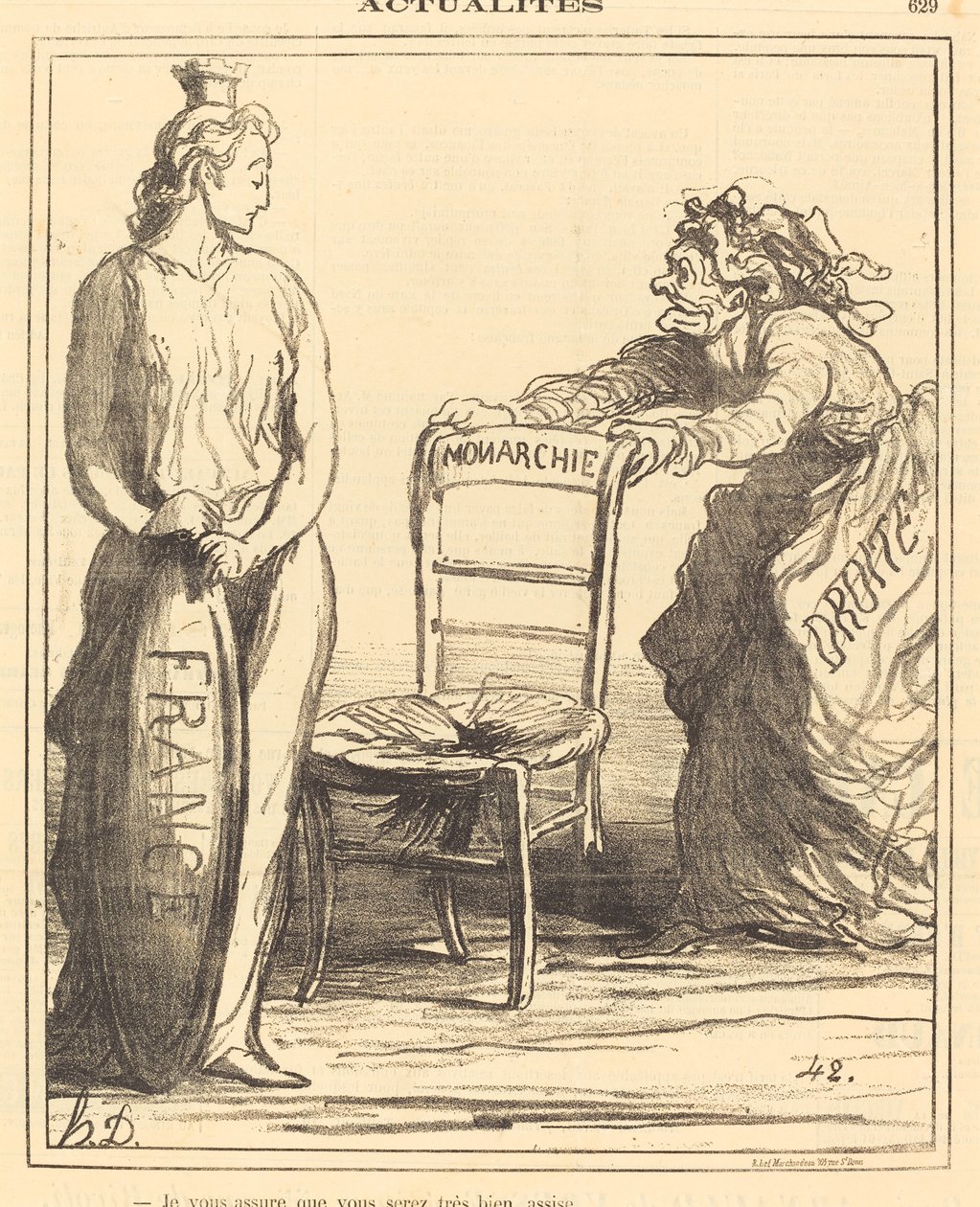 Vakuutan, että istut erittäin hyvin tekijältä Honoré Daumier