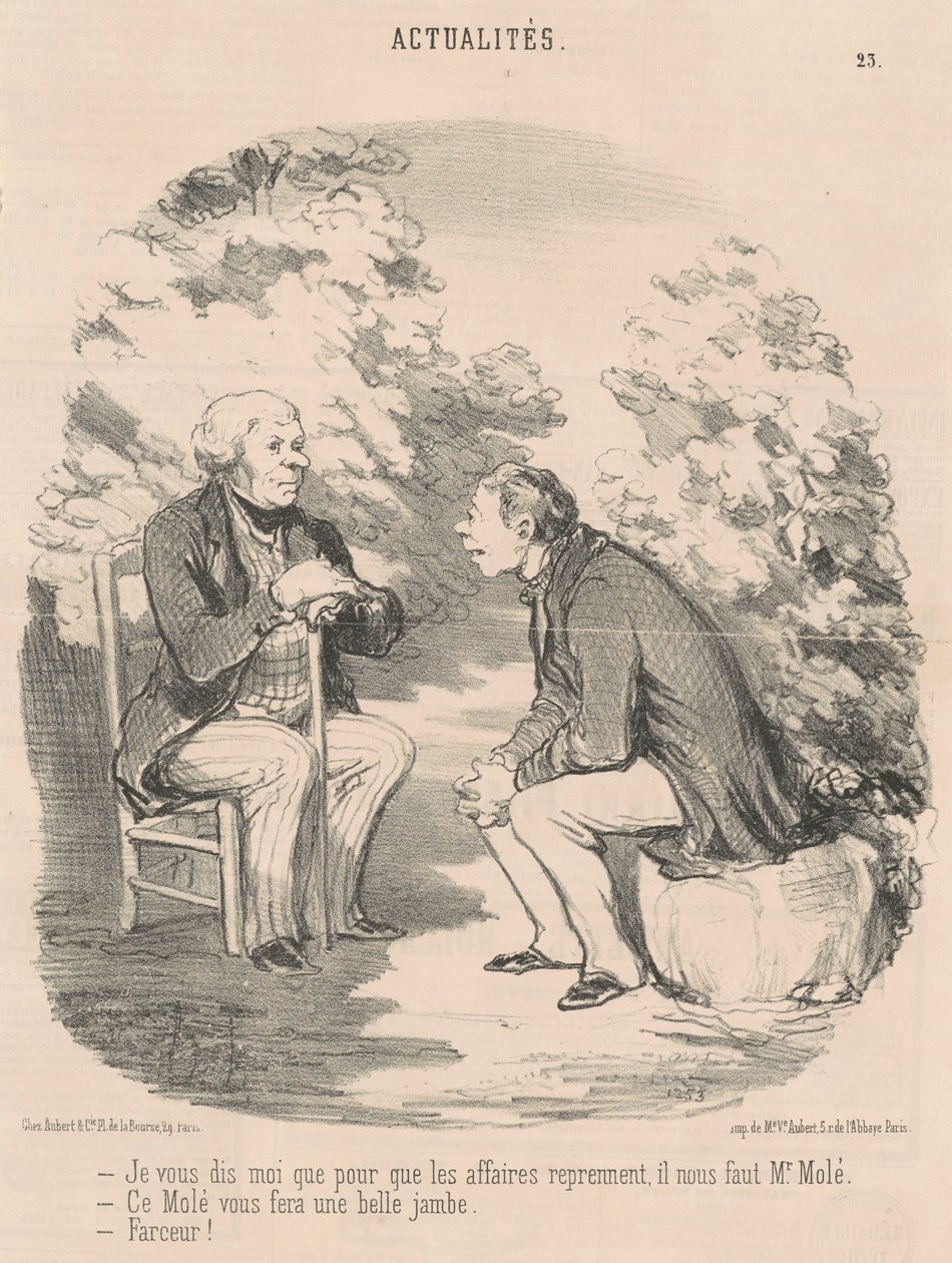 Sanon teille, että... tarvitsemme herra Molén... tekijältä Honoré Daumier