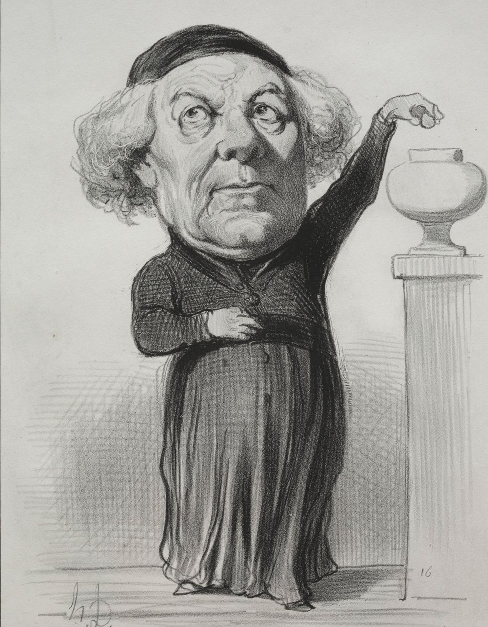 Jean Jacques Fayet, Orleansin piispa, 1849. tekijältä Honoré Daumier