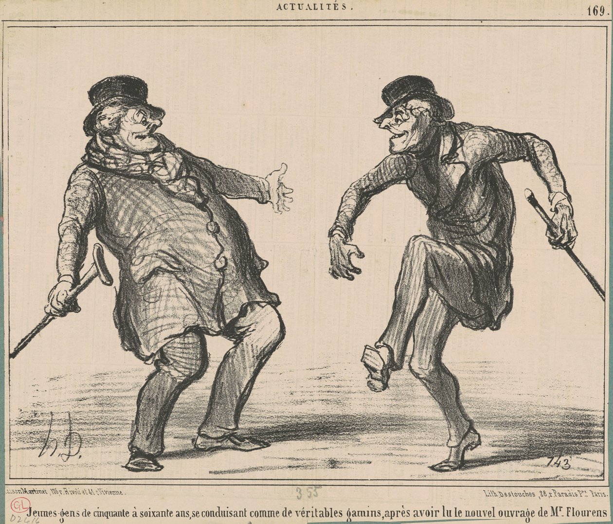 Nuoret 50-60 vuotiaat... tekijältä Honoré Daumier