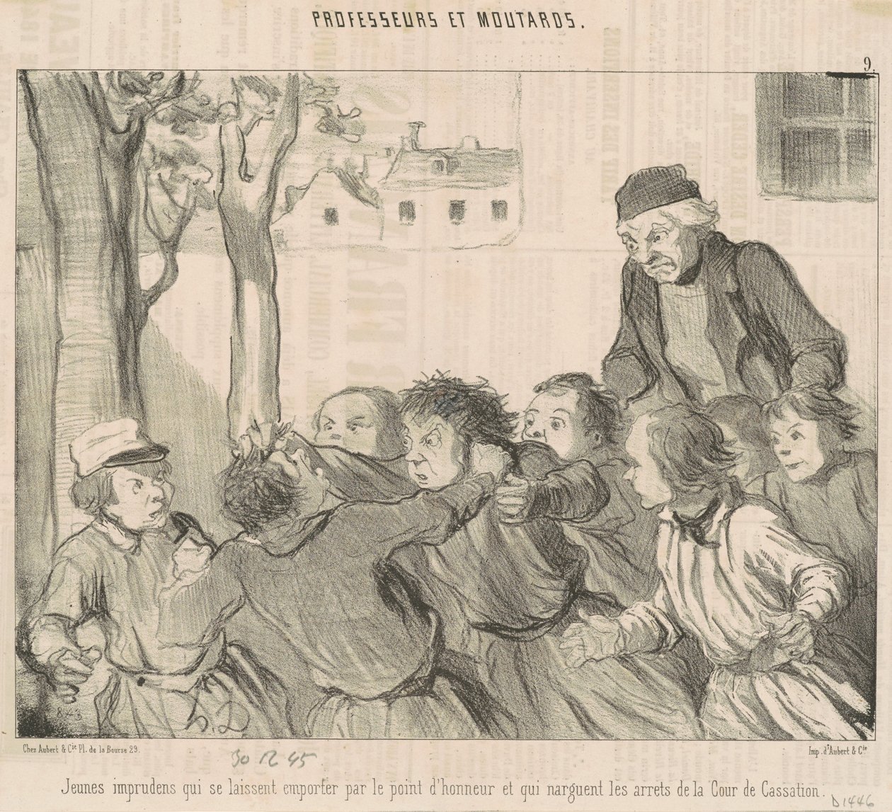 Huolittomia nuoria, jotka innostuvat... tekijältä Honoré Daumier