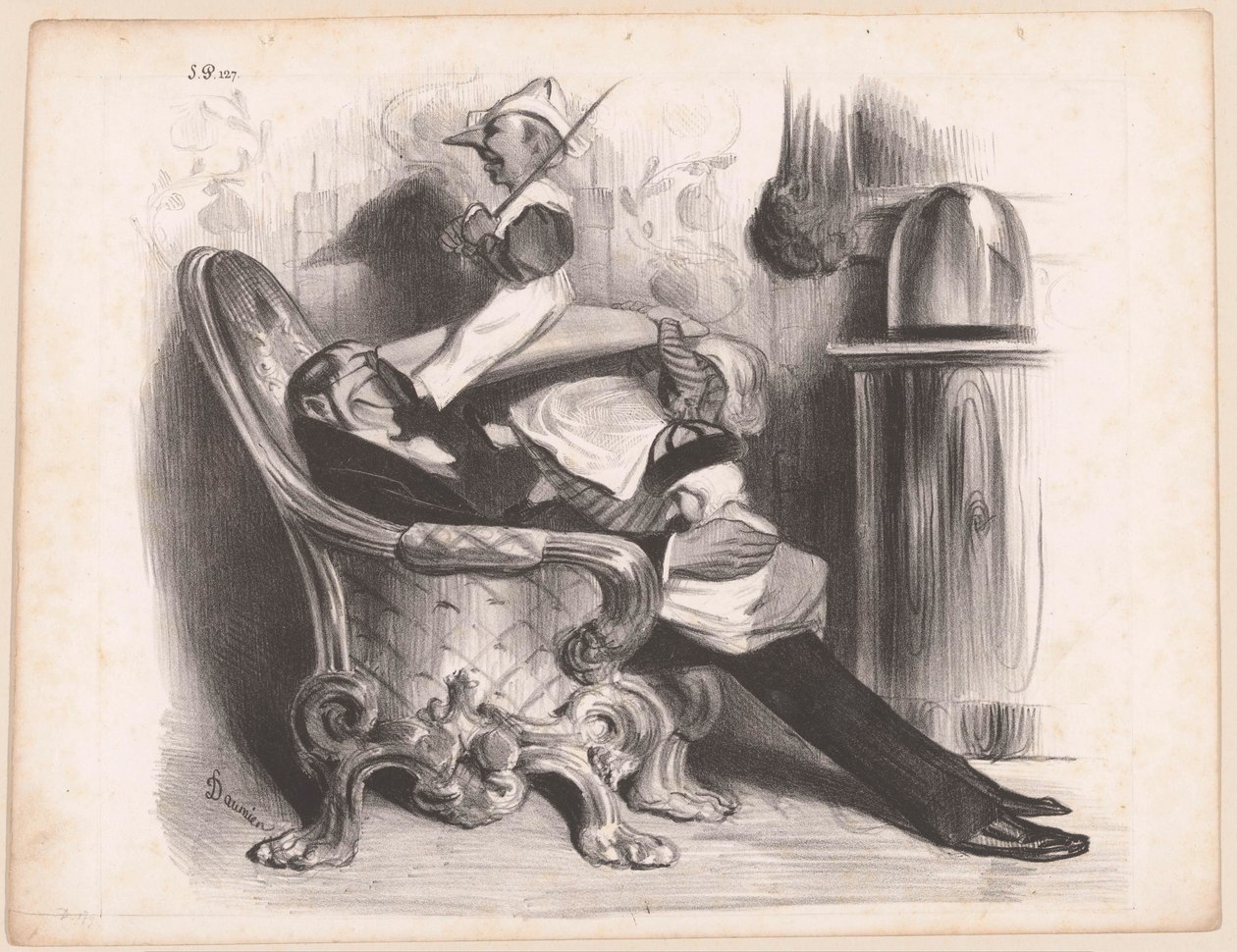 Karikatuuri on ministeri Antoine Maurice Apollinaire d