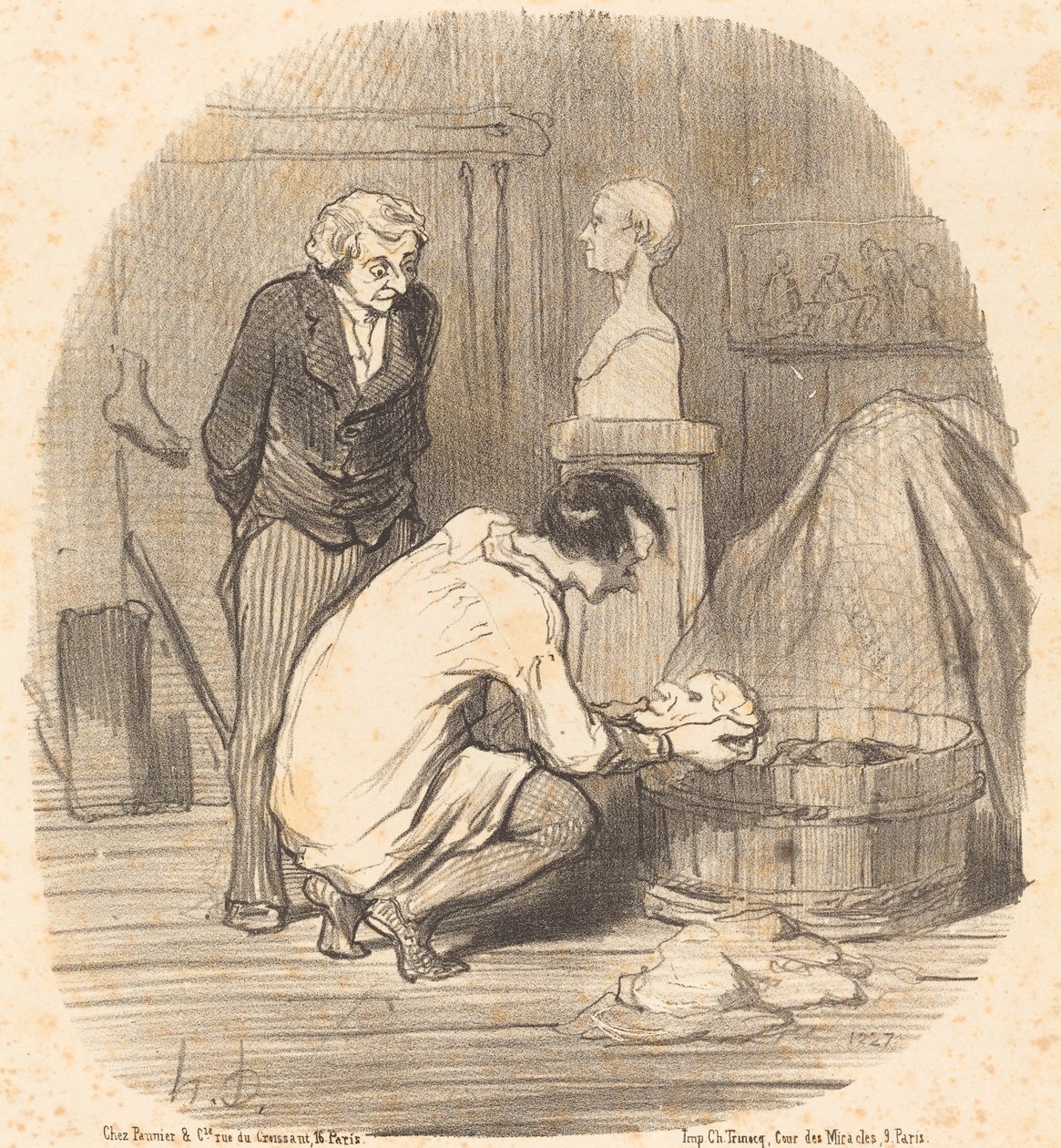 Taiteilija - Siinä se!... tekijältä Honoré Daumier