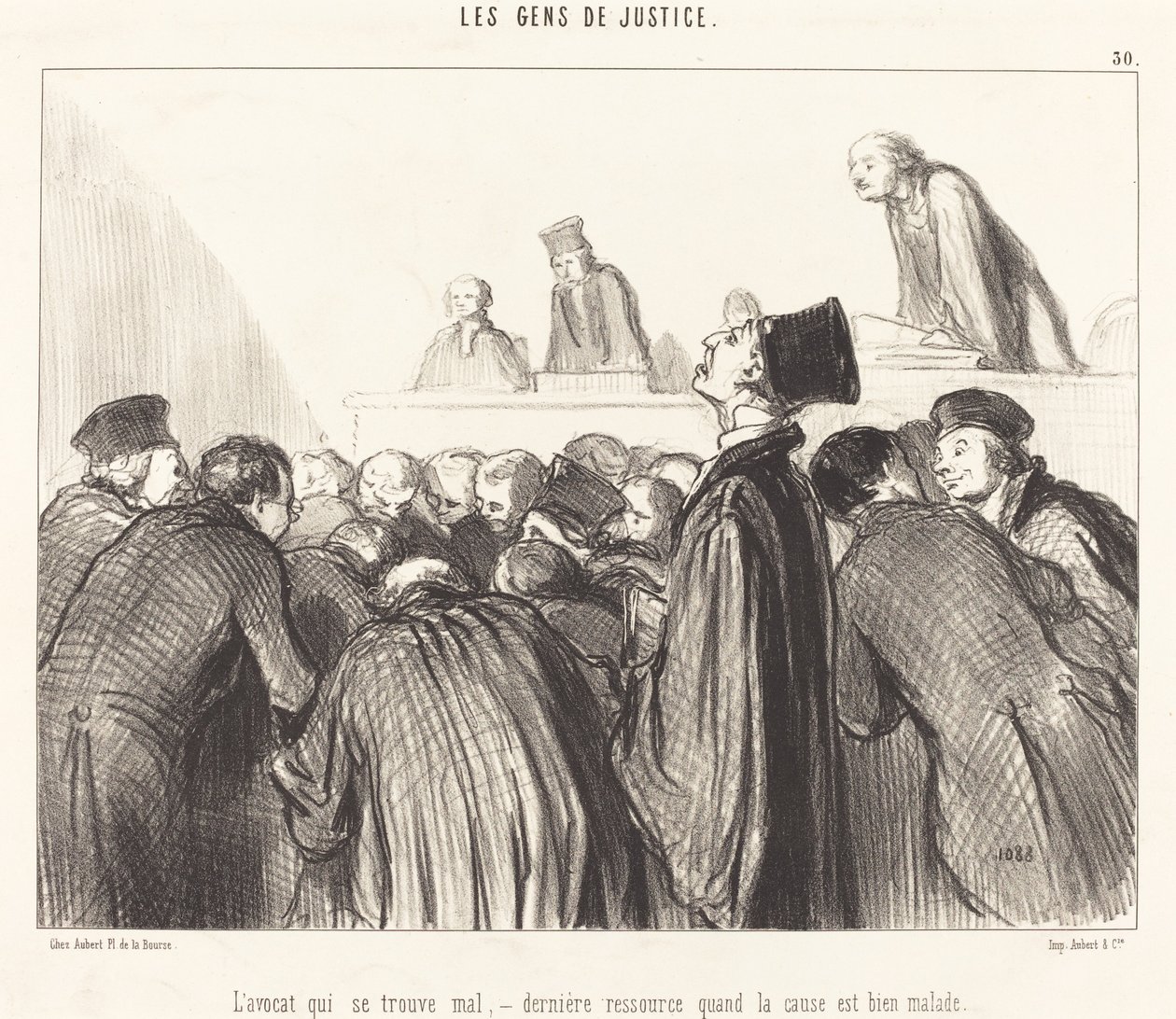 Lakimies, joka on sairas tekijältä Honoré Daumier