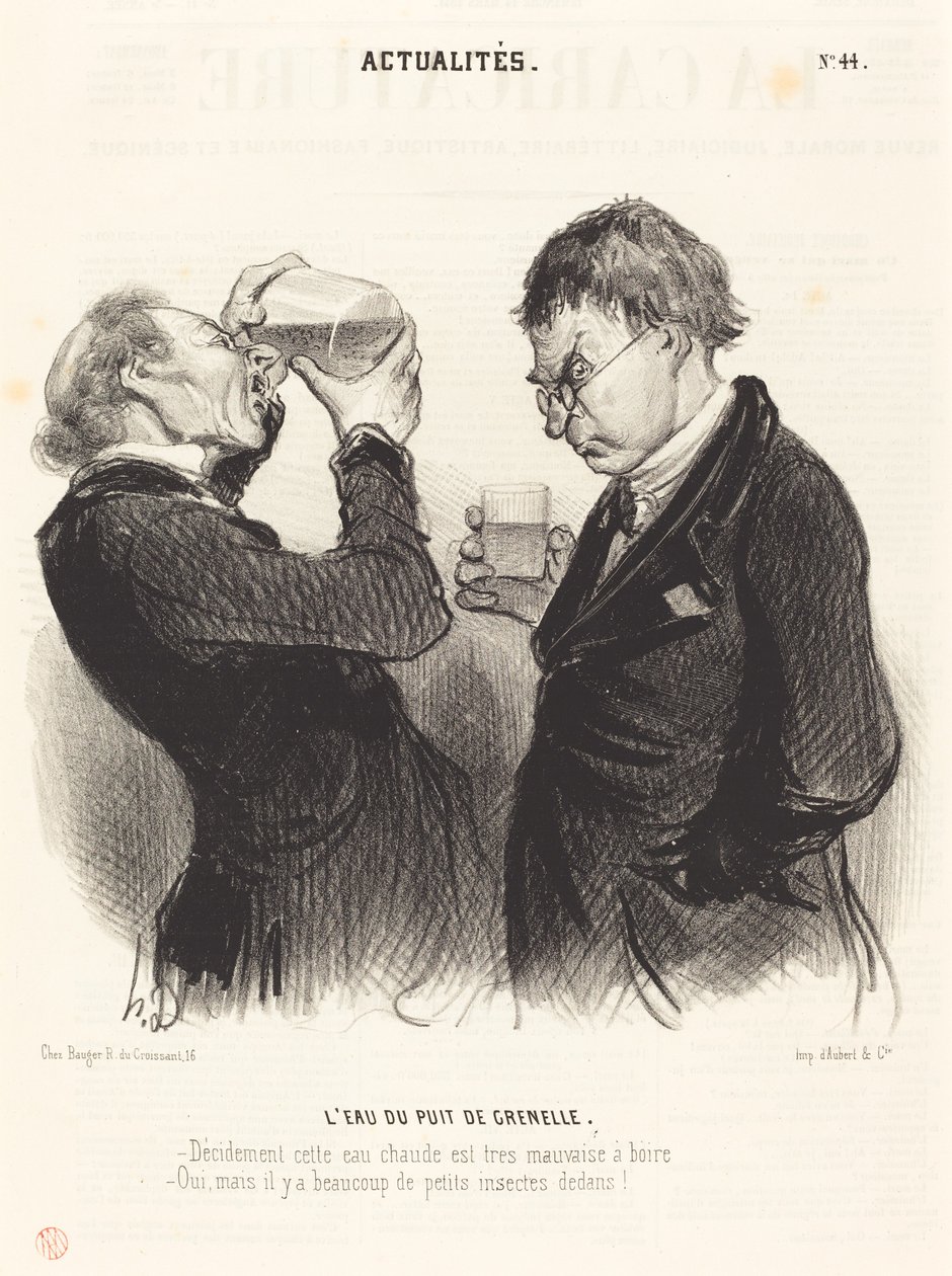 Vettä Grenellen kaivosta tekijältä Honoré Daumier
