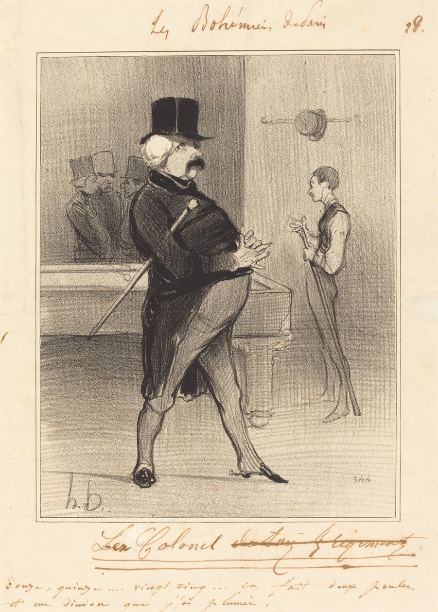 Entinen eversti tekijältä Honoré Daumier