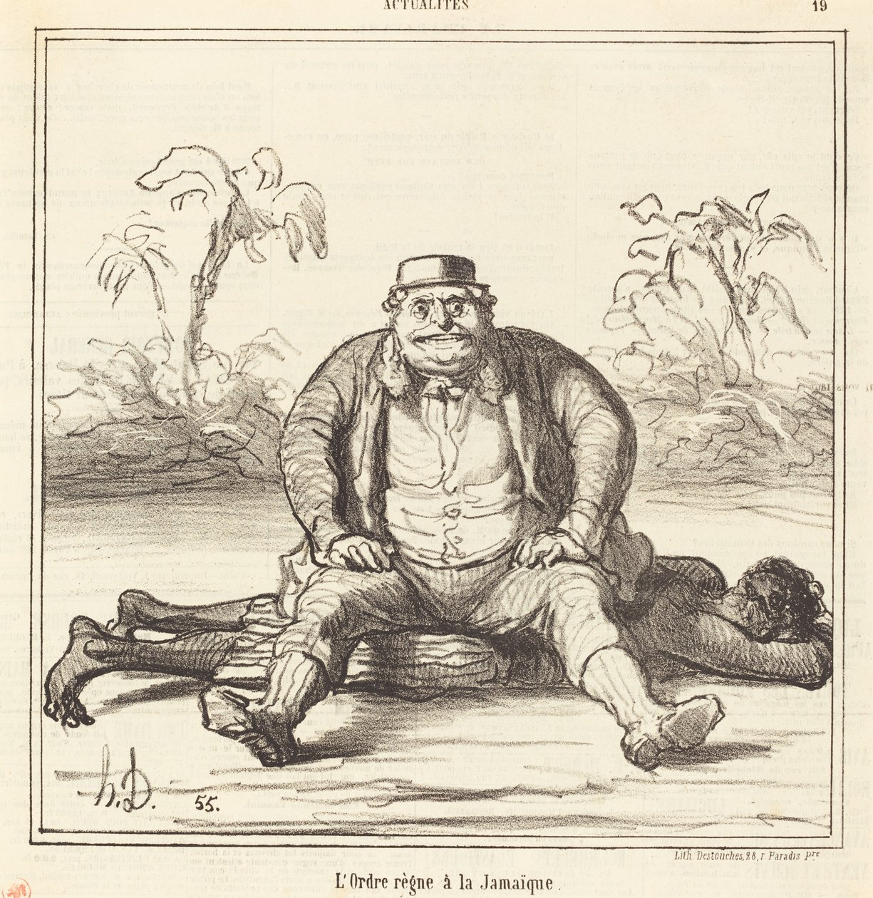 Ritarikunta hallitsee Jamaikaa tekijältä Honoré Daumier