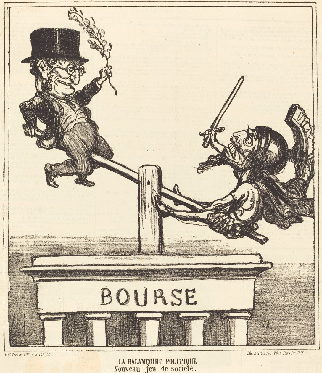 Poliittinen keinu... tekijältä Honoré Daumier