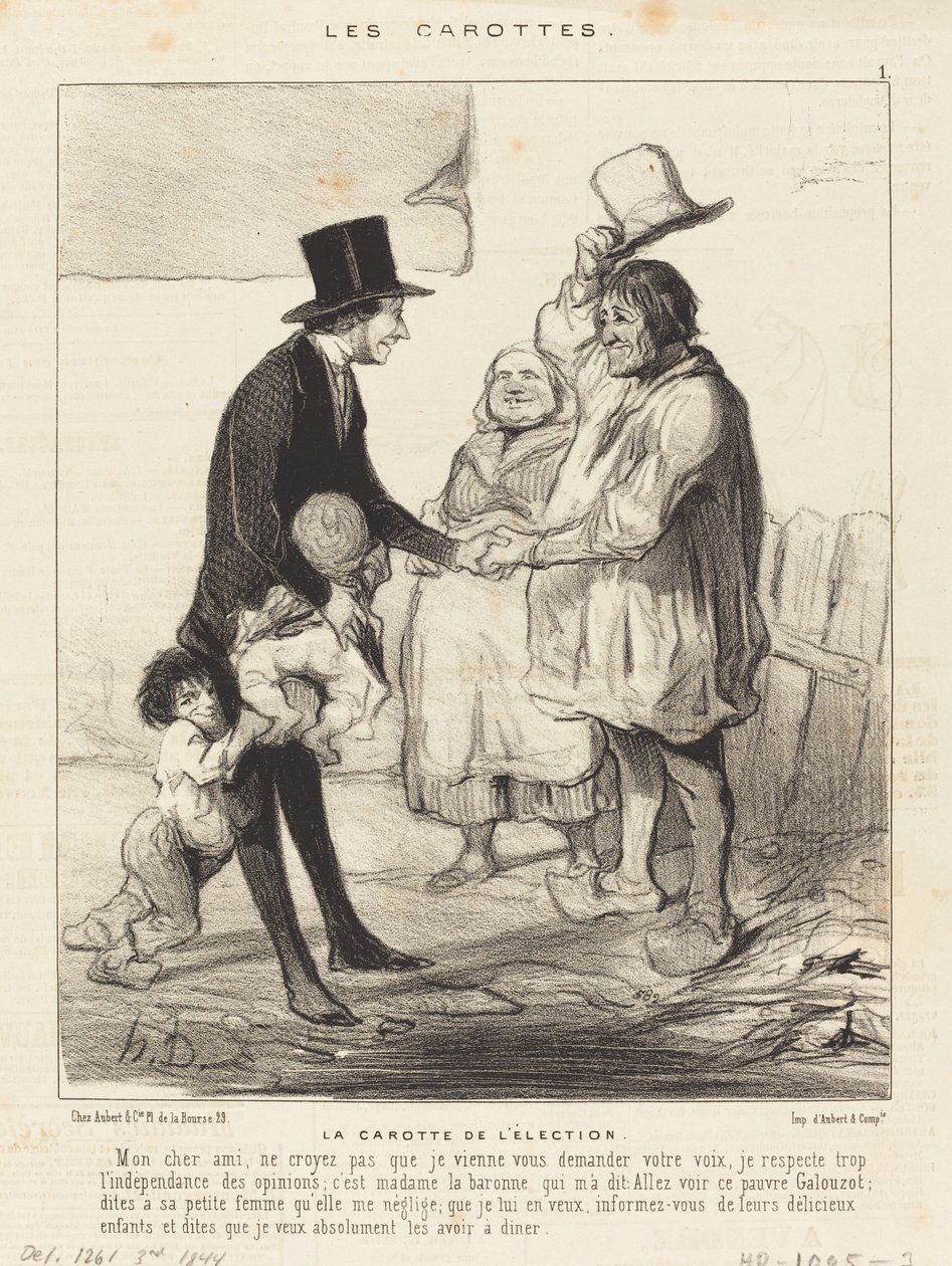 Vaalien porkkana tekijältä Honoré Daumier