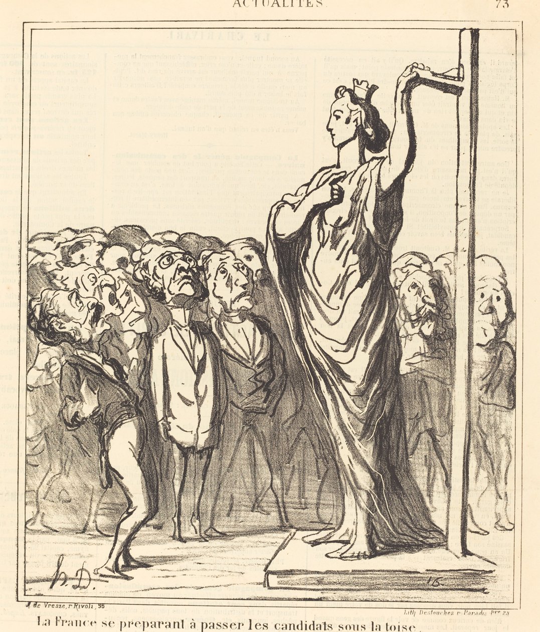 Ranska valmistautuu ohittamaan... tekijältä Honoré Daumier