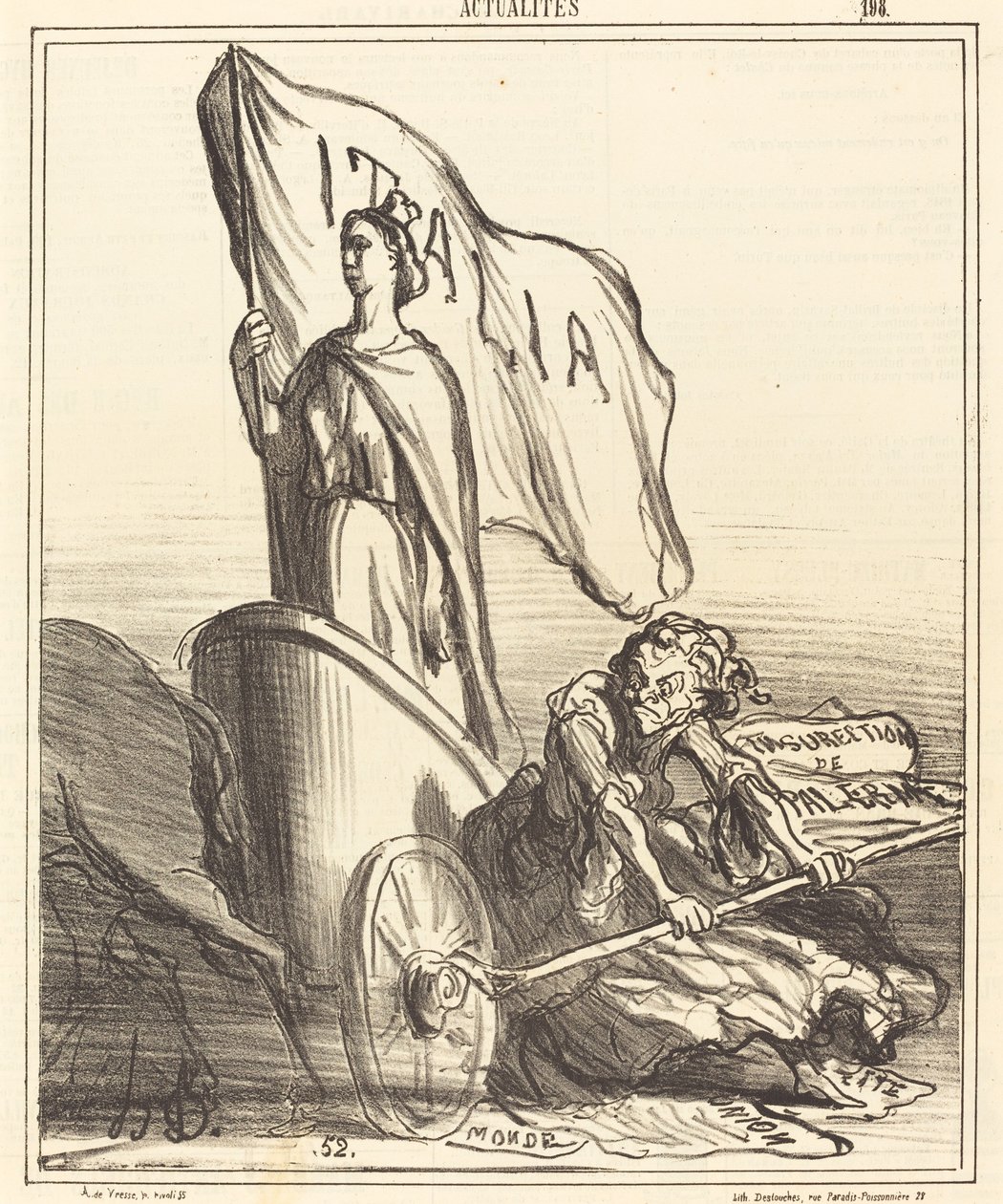 Reaktionaarinen lehdistö etsii turhaan... tekijältä Honoré Daumier