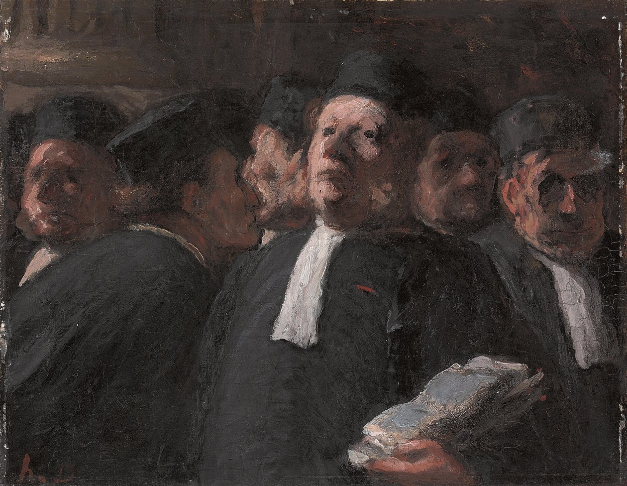 Salle des Pas-perdus Palais de Justicessa, tekijältä Honoré Daumier